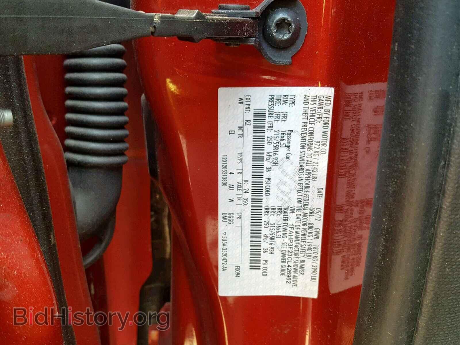 2012 FORD FOCUS SE - VIN: 1FAHP3F23CL426962 - Фото 10