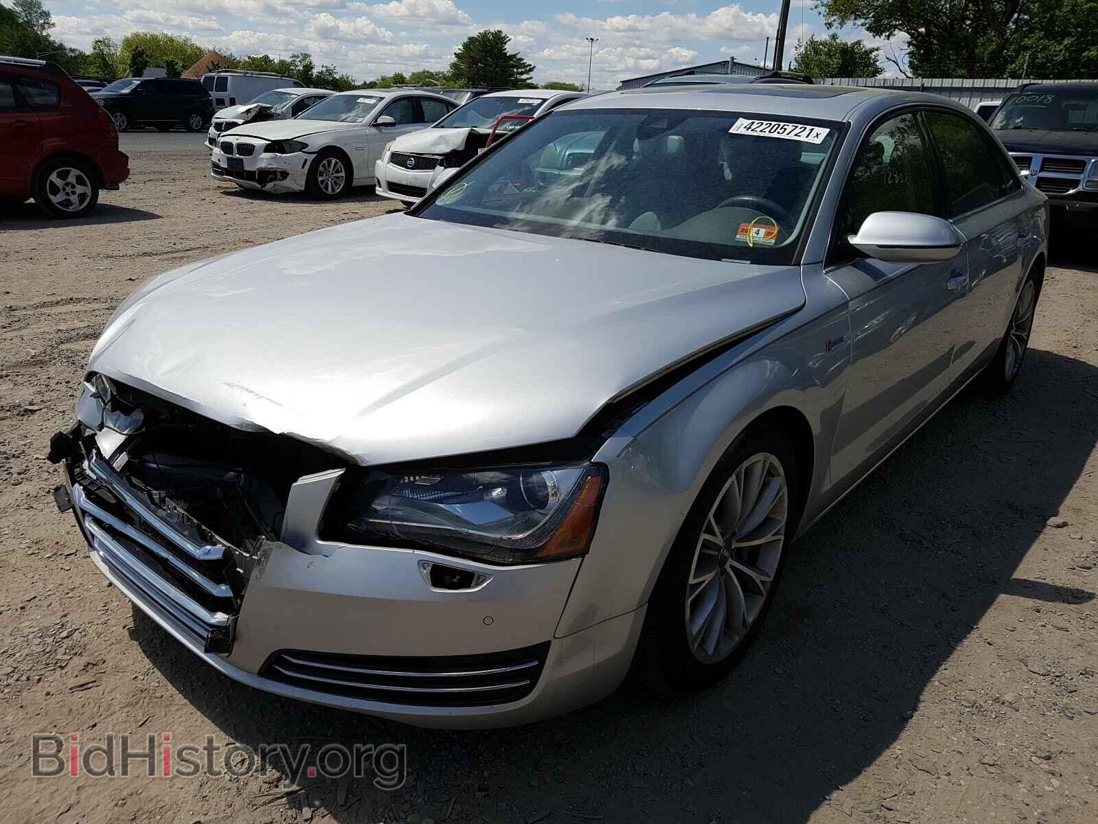 2013 AUDI A8 - VIN: WAURGAFD7DN007357 - Фото 2