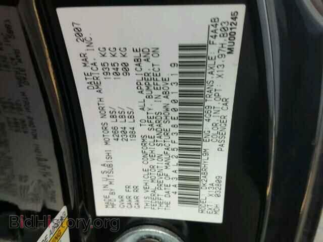 2008 MITSUBISHI ECLIPSE - VIN: 4A3AL25F38E001319 - Photo 10