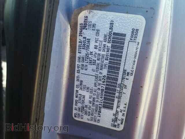 1997 FORD ECONOLINE - VIN: 1FBHE31L4VHB71426 - Фото 10