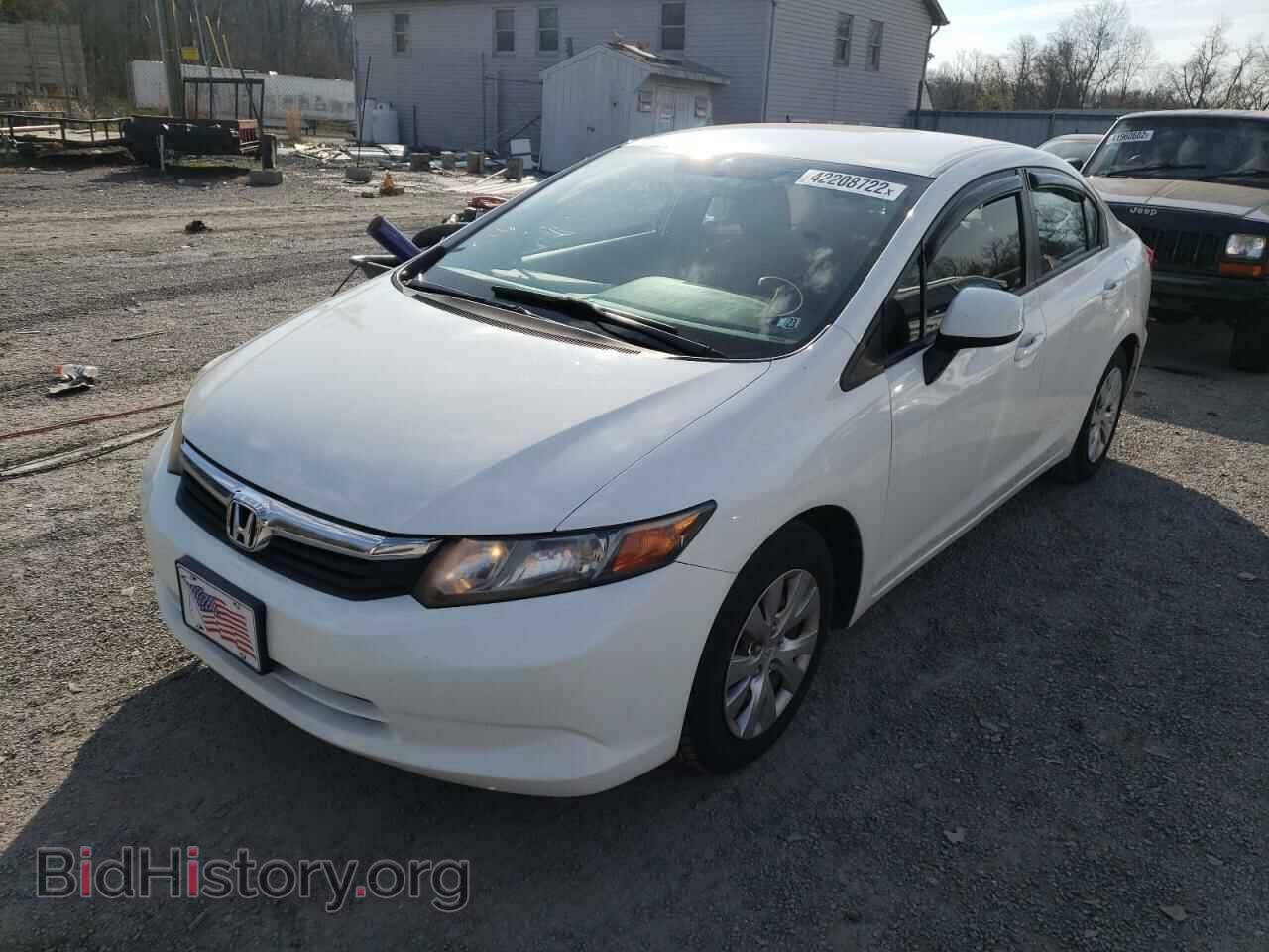 2012 HONDA CIVIC - VIN: 2HGFB2F55CH604972 - Фото 2