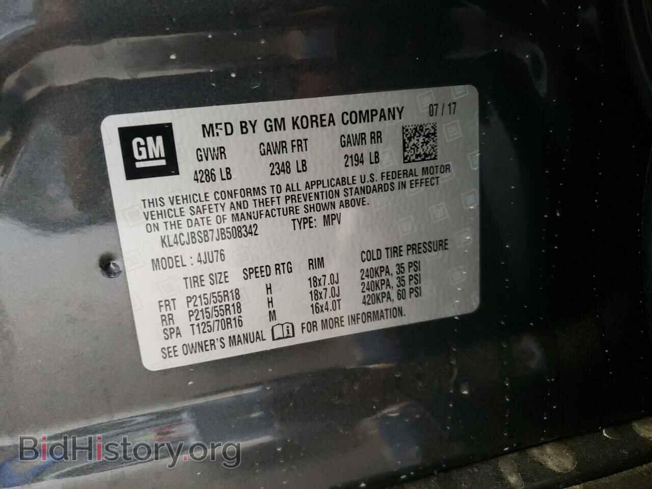 2018 BUICK ENCORE - VIN: KL4CJBSB7JB508342 - Photo 13