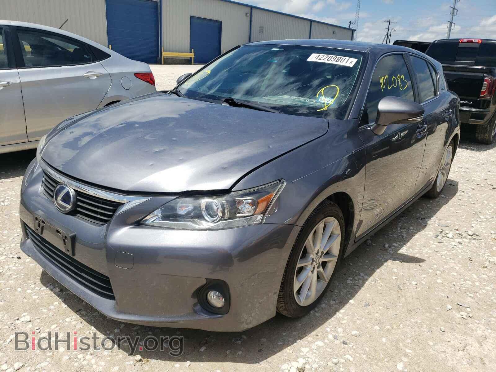 2012 LEXUS CT 200 - VIN: JTHKD5BH9C2107553 - Фото 2