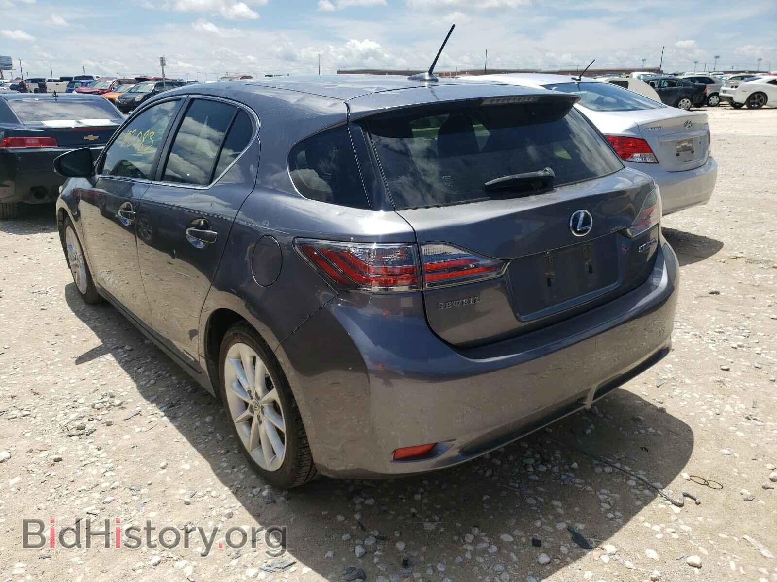 2012 LEXUS CT 200 - VIN: JTHKD5BH9C2107553 - Фото 3
