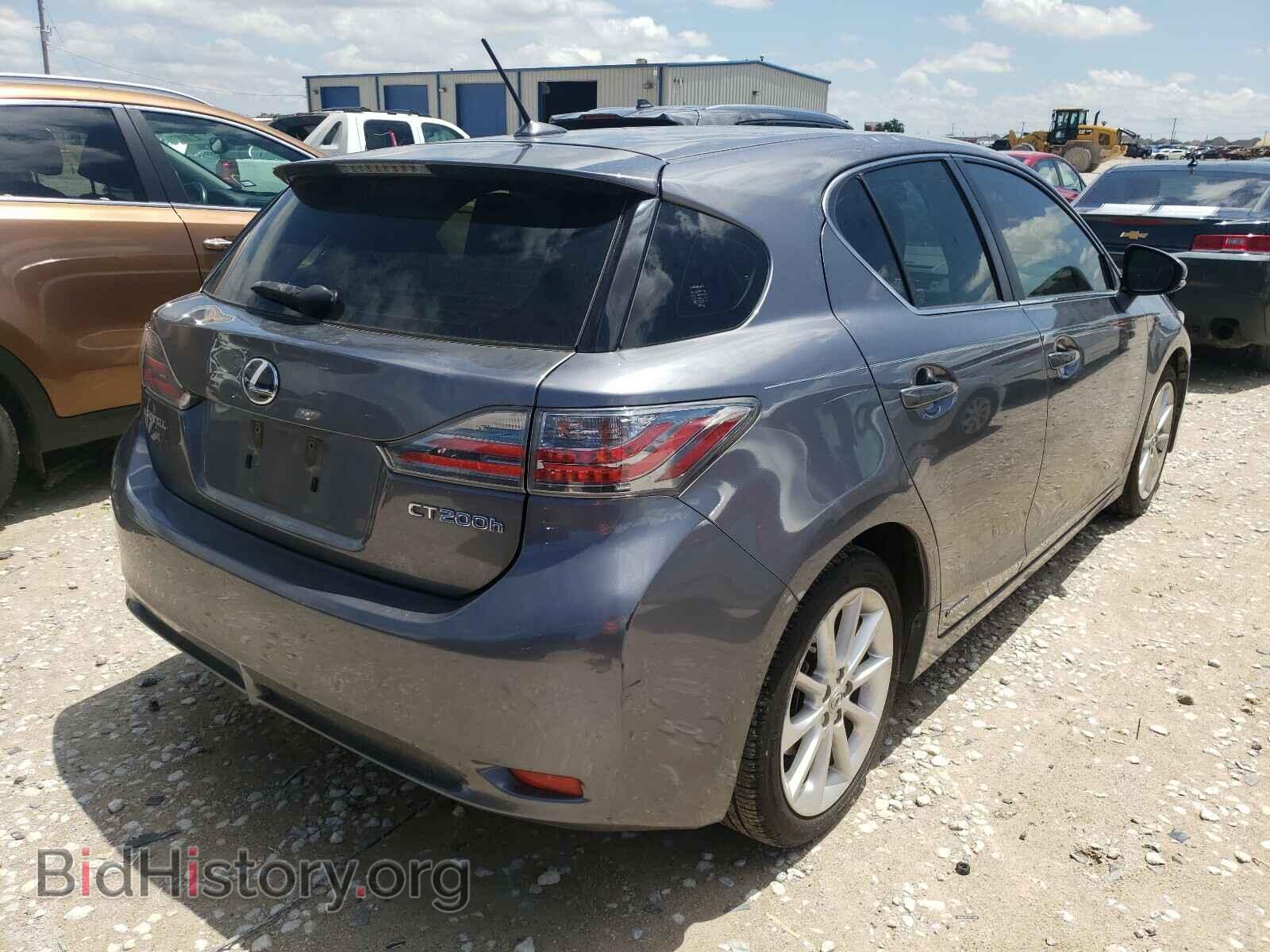 2012 LEXUS CT 200 - VIN: JTHKD5BH9C2107553 - Фото 4