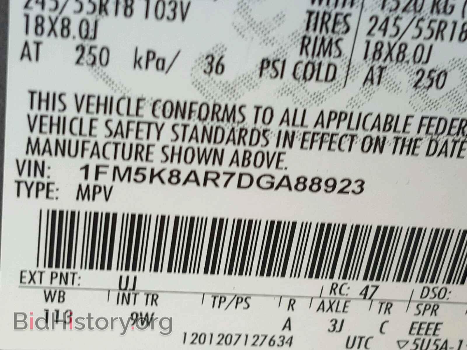 2013 FORD EXPLORER - VIN: 1FM5K8AR7DGA88923 - Photo 10