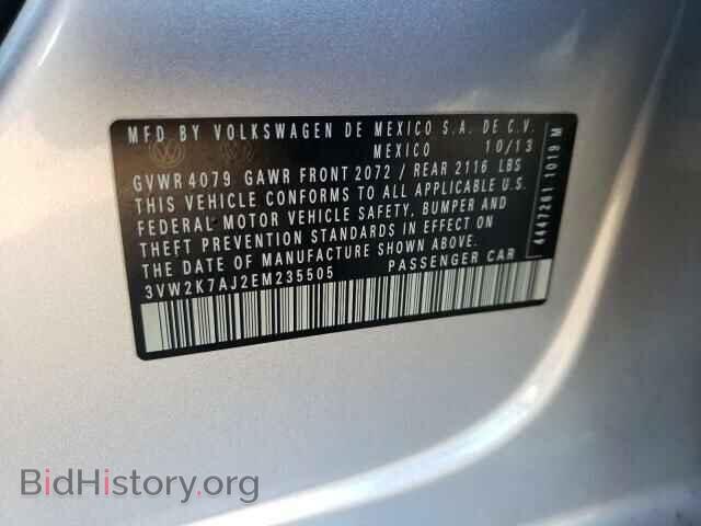 2014 VOLKSWAGEN JETTA - VIN: 3VW2K7AJ2EM235505 - Фото 10
