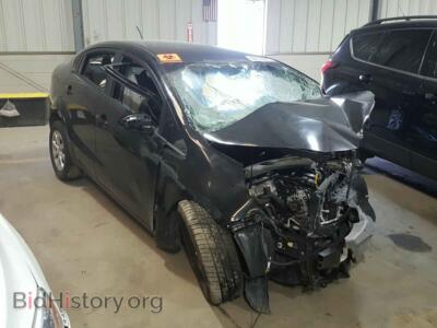2014 Kia RIO RIO LX, black — VIN KNADM4A33E6404739, Copart