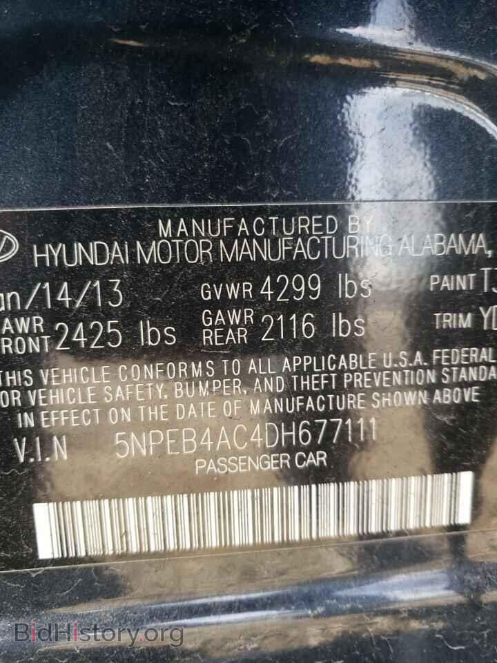 2013 HYUNDAI SONATA - VIN: 5NPEB4AC4DH677111 - Фото 12