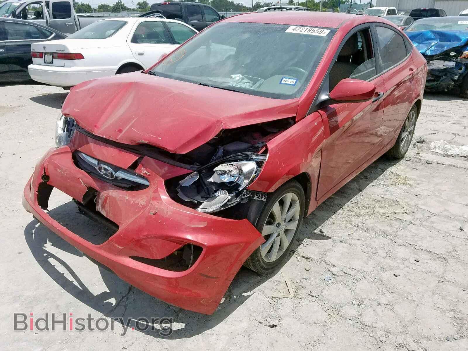 2013 HYUNDAI ACCENT - VIN: KMHCU4AE5DU494708 - Фото 2