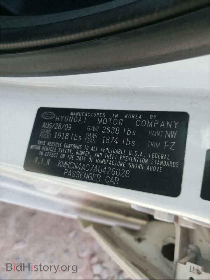 2010 HYUNDAI ACCENT - VIN: KMHCN4AC7AU426028 - Фото 10