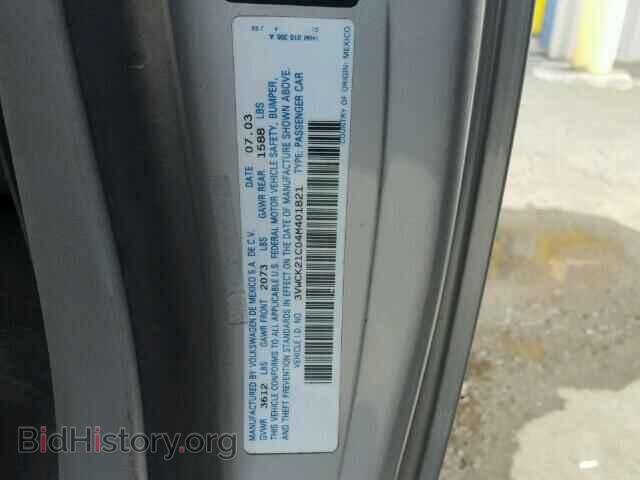 2004 VOLKSWAGEN BEETLE - VIN: 3VWCK21C04M401821 - Фото 10