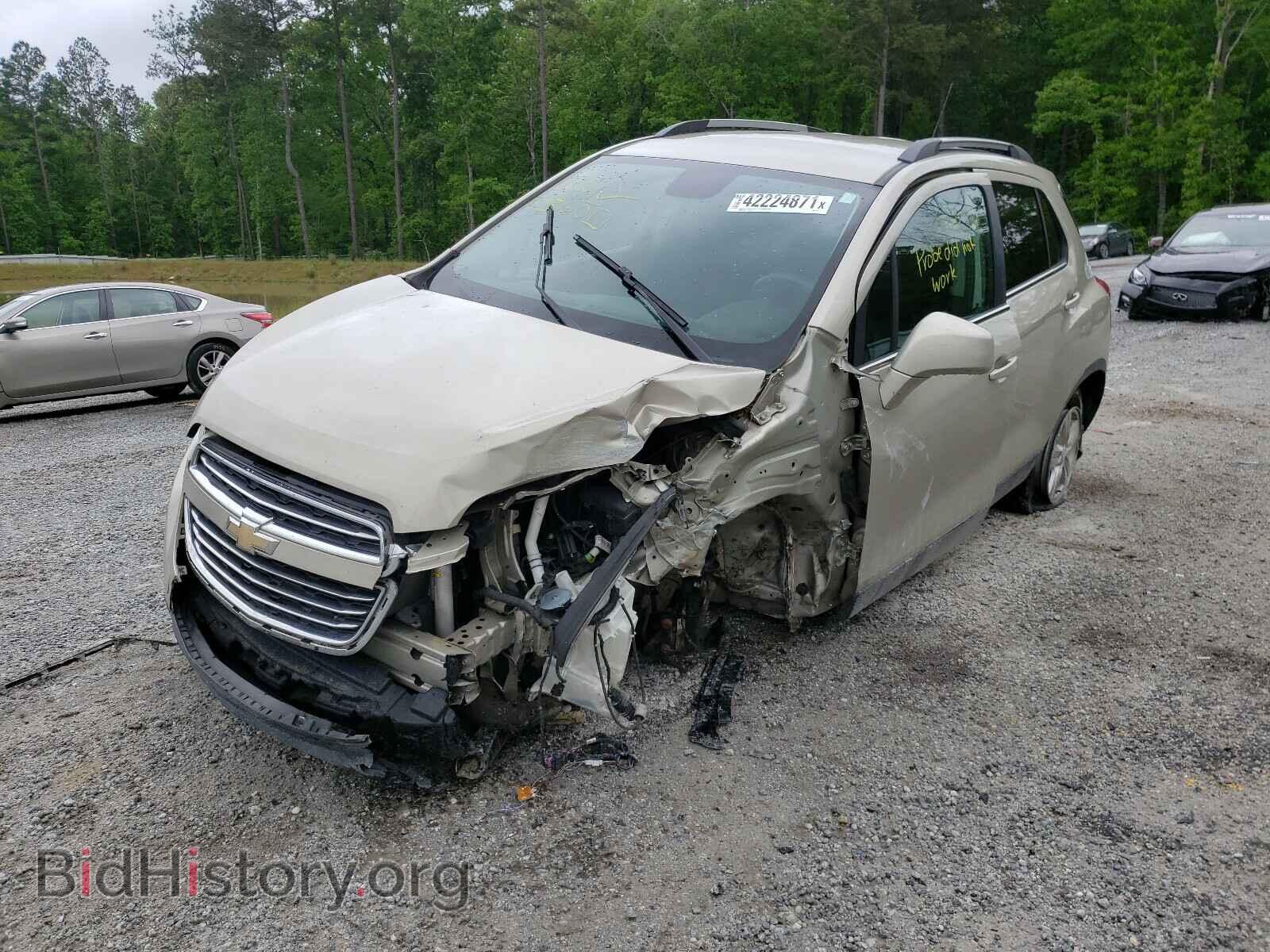 2016 CHEVROLET TRAX - VIN: 3GNCJPSB8GL169432 - Фото 2