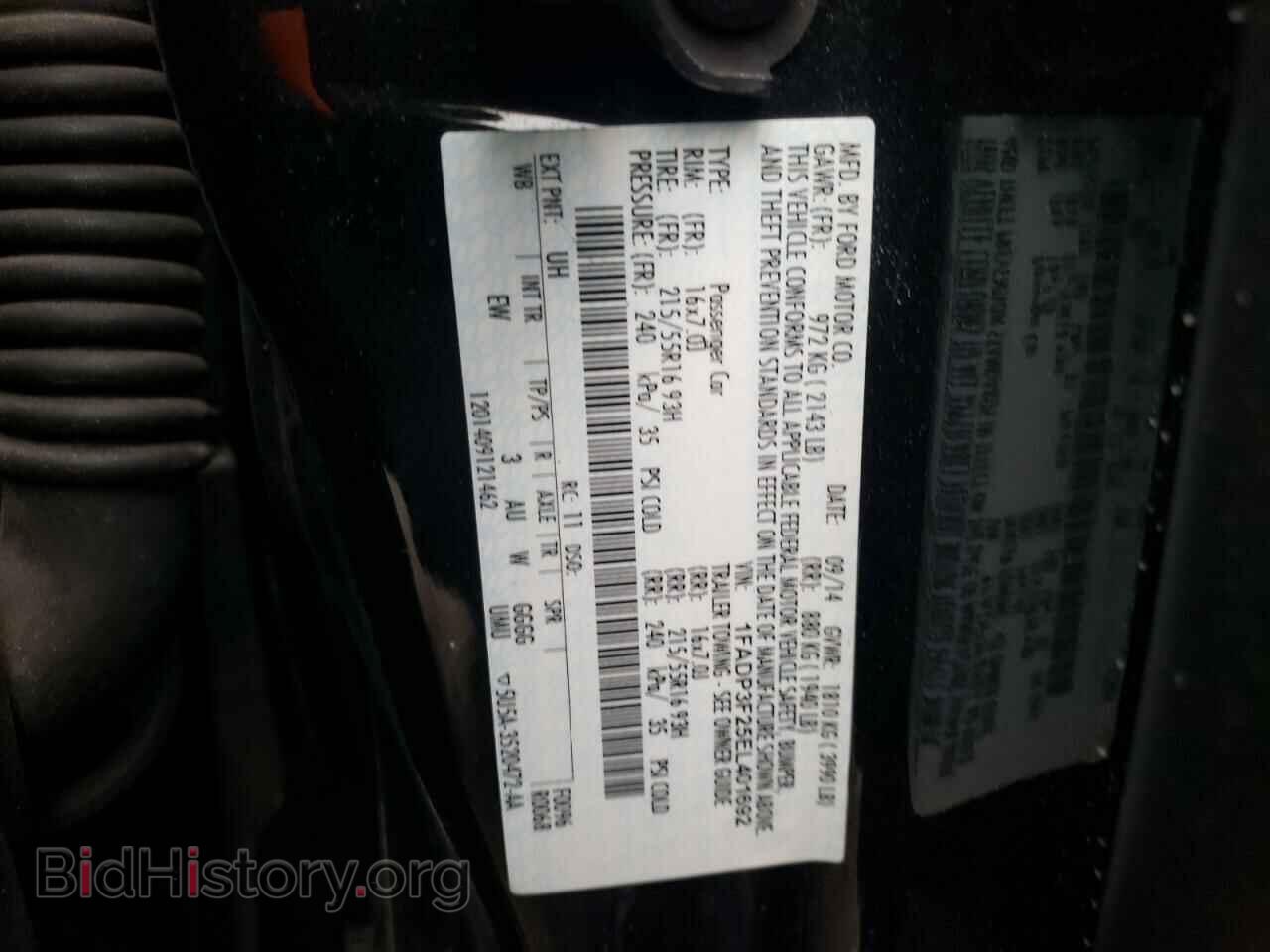 2014 FORD FOCUS - VIN: 1FADP3F25EL401692 - Фото 10