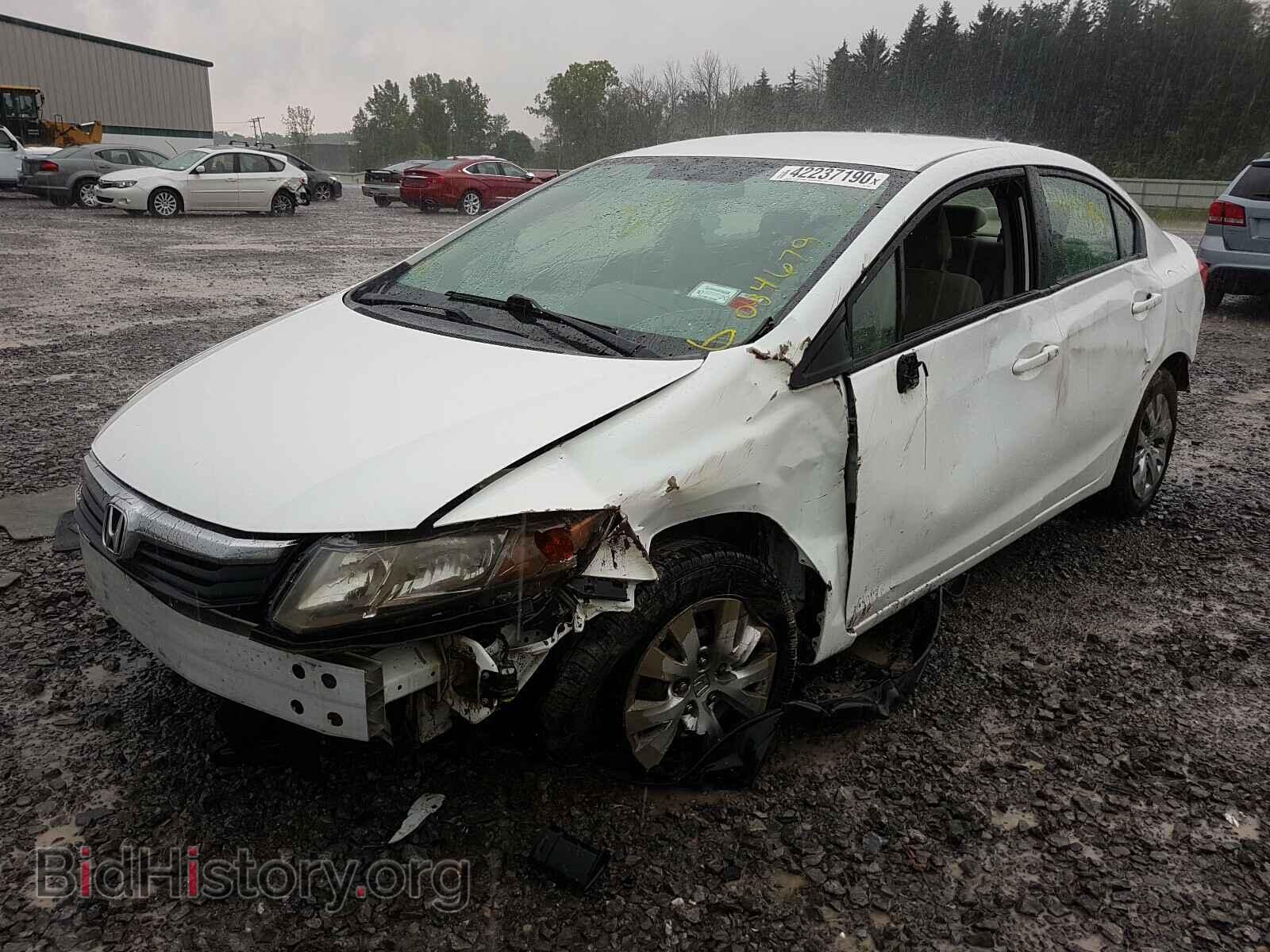2012 HONDA CIVIC - VIN: 2HGFB2F54CH326646 - Фото 2