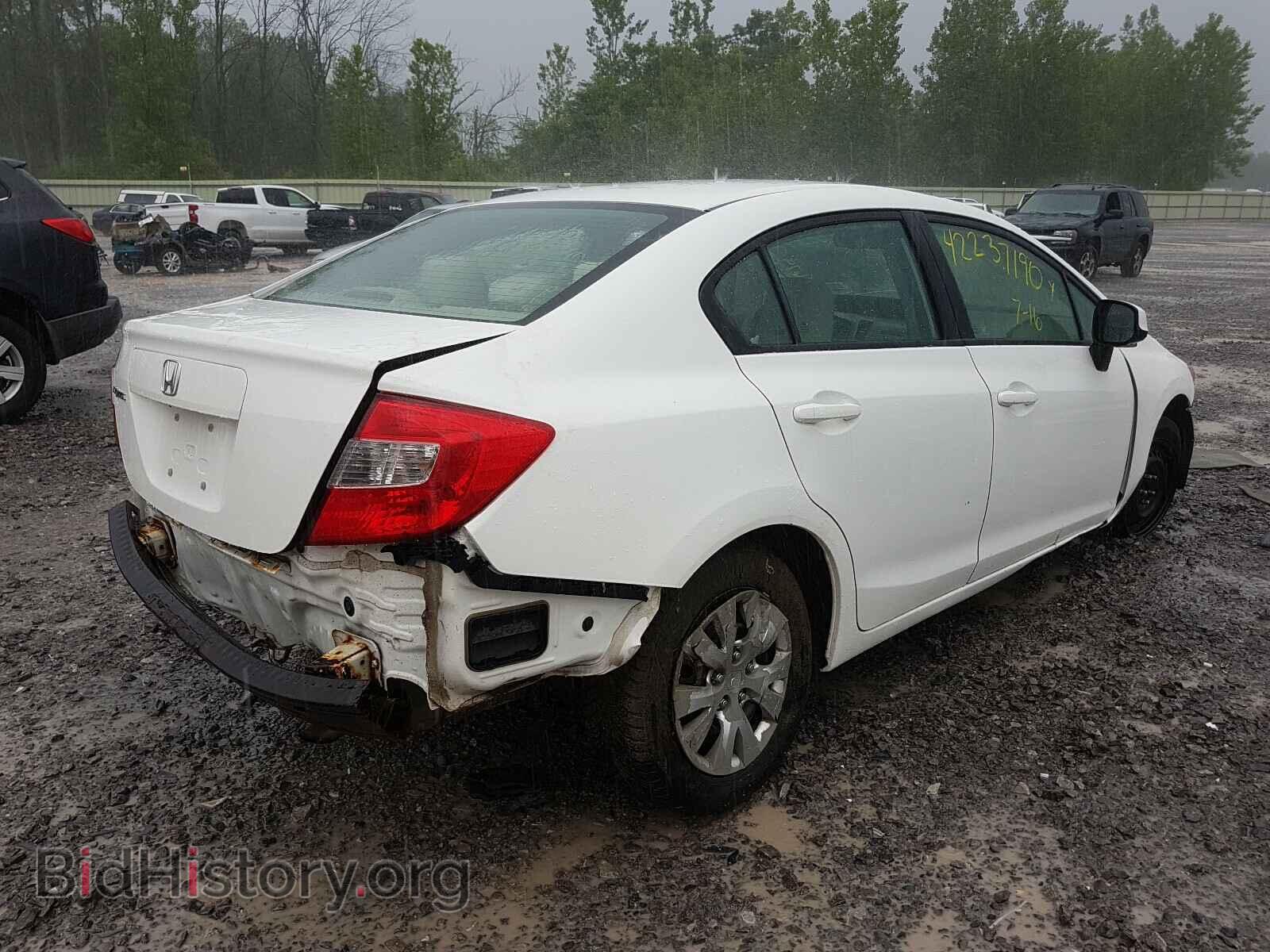 2012 HONDA CIVIC - VIN: 2HGFB2F54CH326646 - Фото 4