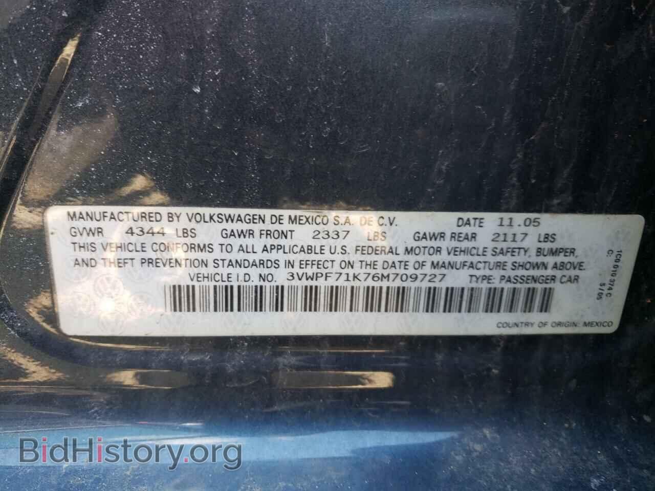 2006 VOLKSWAGEN JETTA - VIN: 3VWPF71K76M709727 - Photo 10