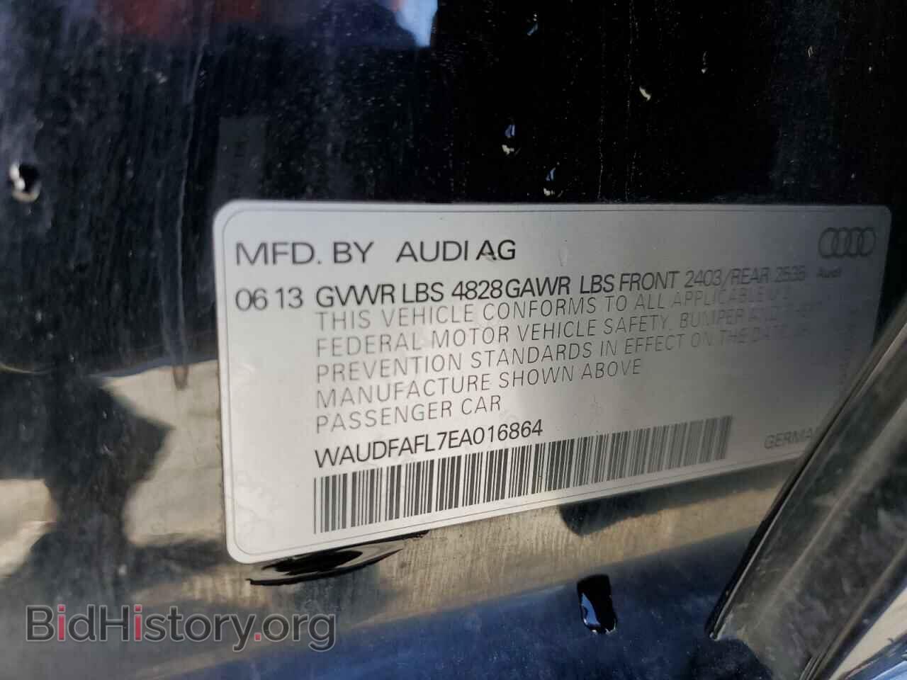 2014 AUDI A4 - VIN: WAUDFAFL7EA016864 - Photo 13