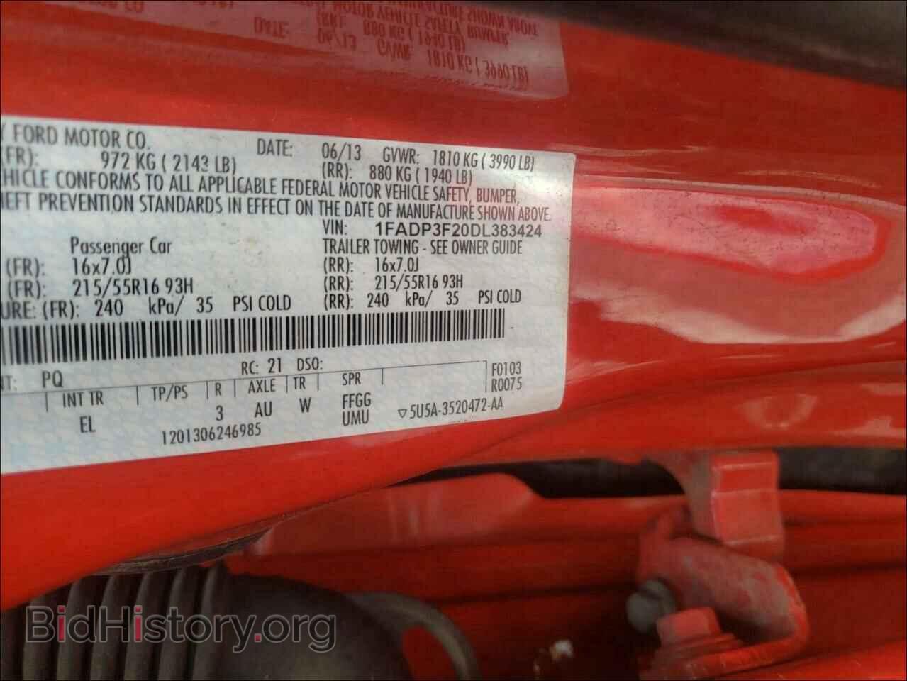 2013 FORD FOCUS - VIN: 1FADP3F20DL383424 - Photo 10