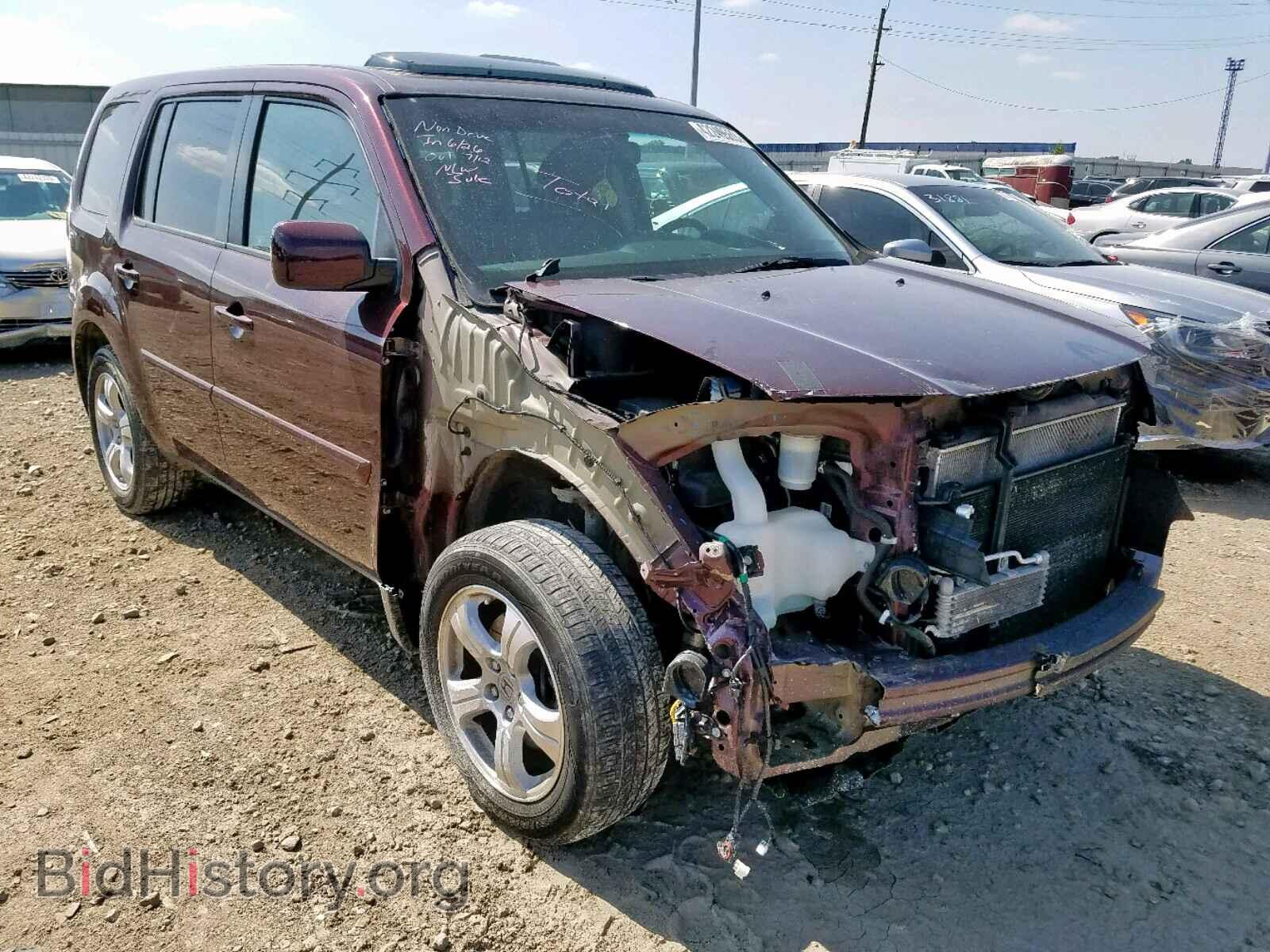 Photo 5FNYF4H57CB073798 - HONDA PILOT EXL 2012