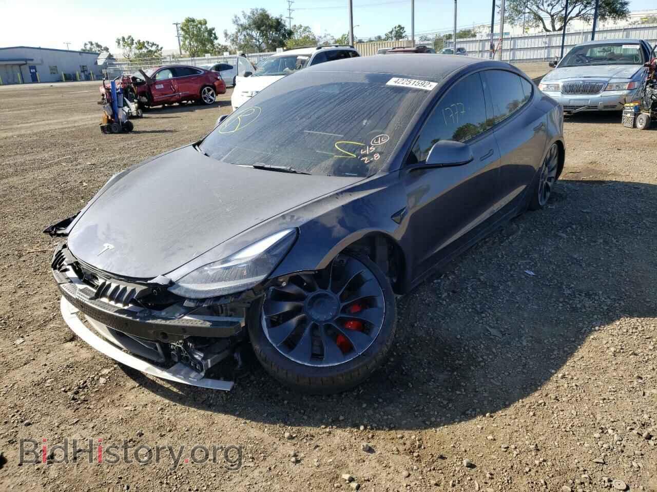 2022 TESLA MODEL 3 - VIN: 5YJ3E1EC1NF156161 - Фото 2