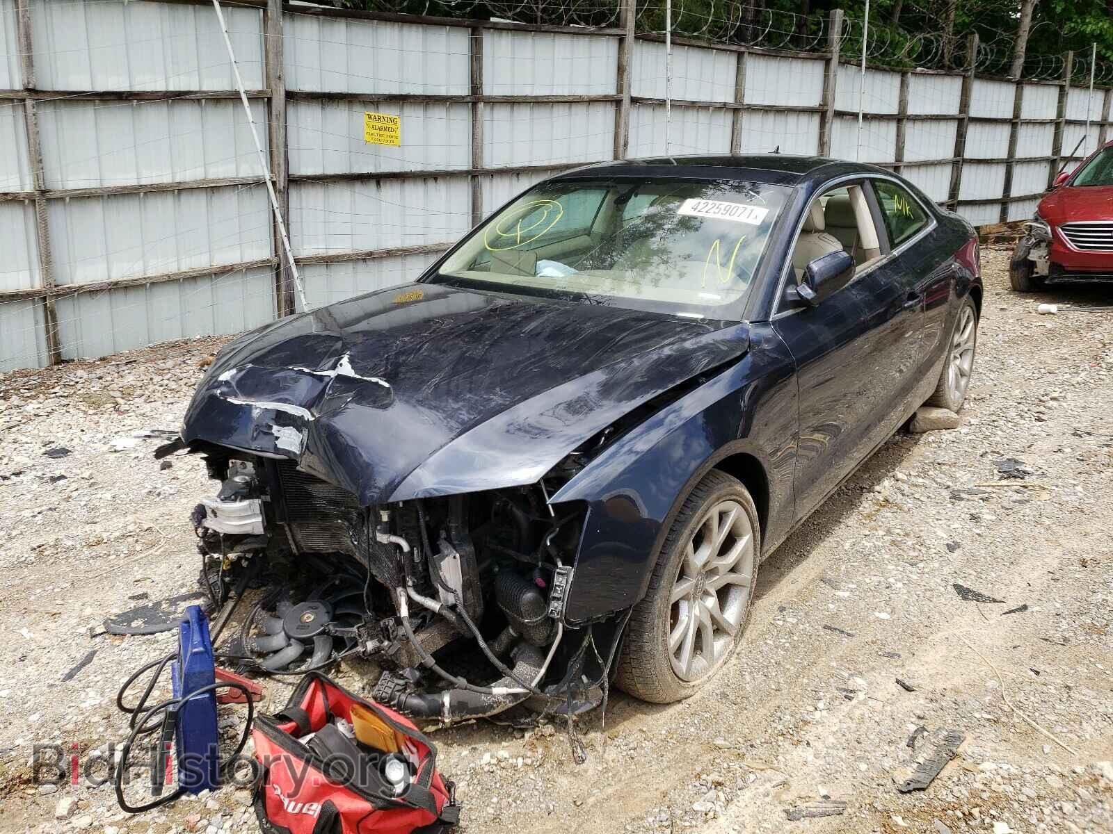 2012 AUDI A5 - VIN: WAULFAFR7CA004405 - Фото 2