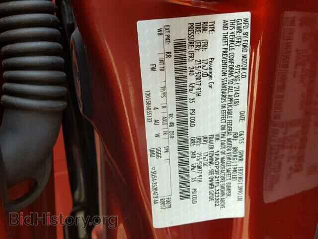 2015 FORD FOCUS - VIN: 1FADP3F21FL323302 - Фото 10