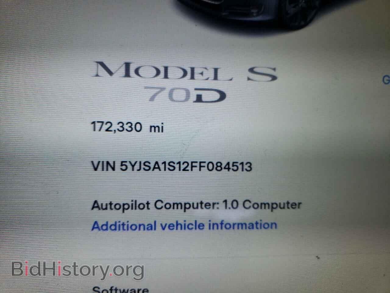 2015 TESLA MODEL S - VIN: 5YJSA1S12FF084513 - Photo 9
