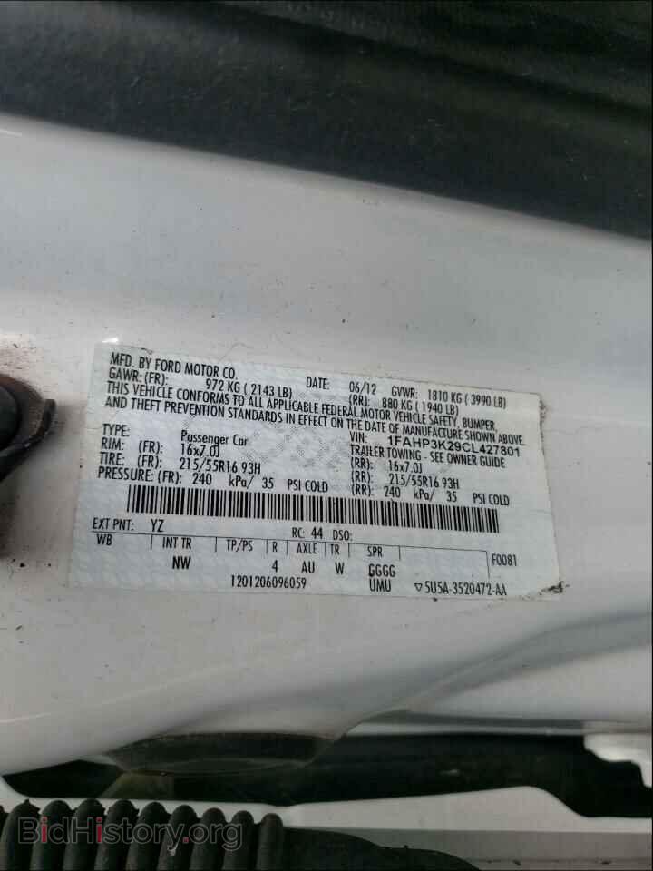 2012 FORD FOCUS - VIN: 1FAHP3K29CL427801 - Photo 10