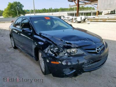 2008 Mazda 6 6 I, черный — VIN 1YVHP80C785M17812, Copart