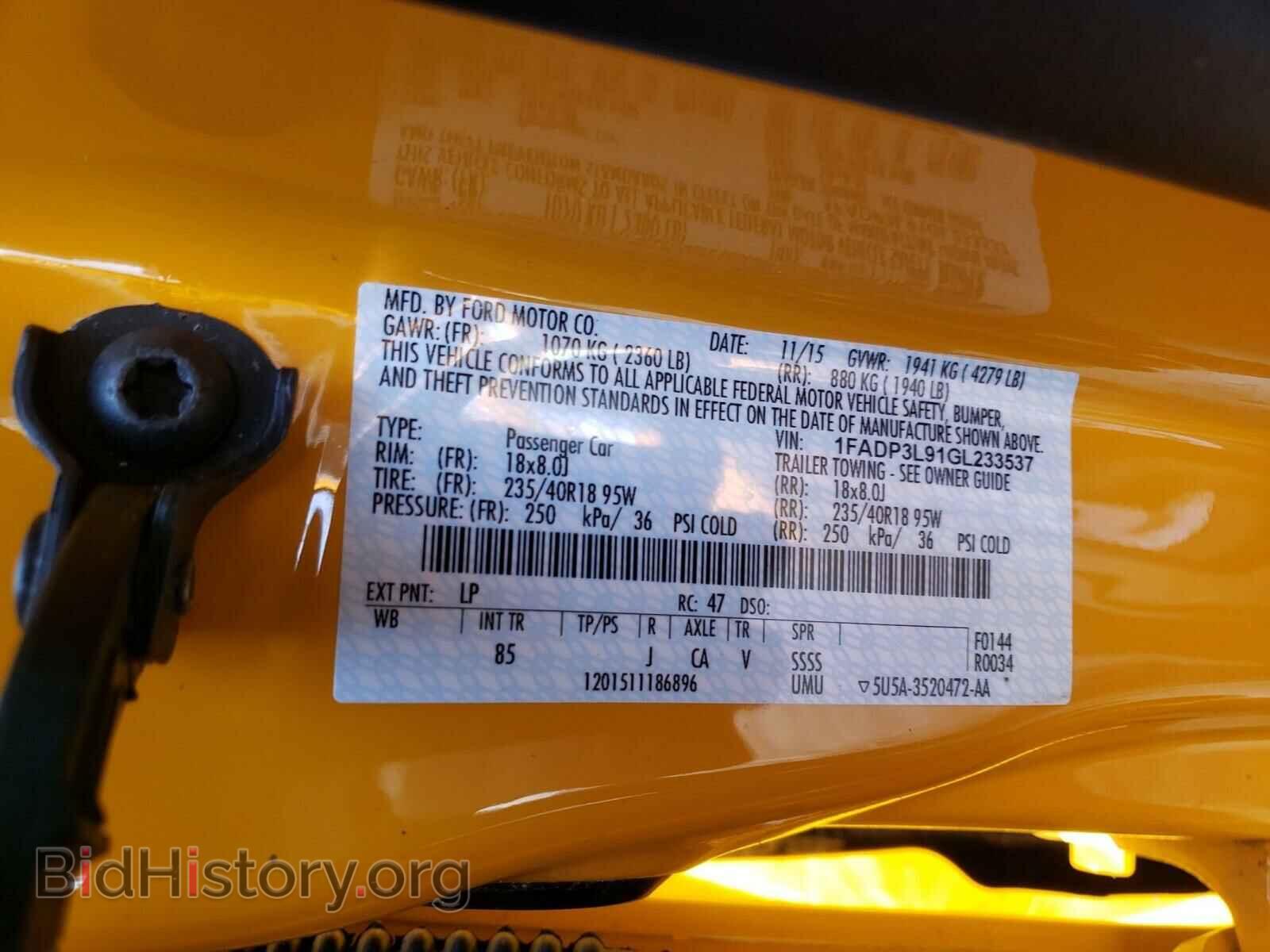 2016 FORD FOCUS - VIN: 1FADP3L91GL233537 - Фото 10