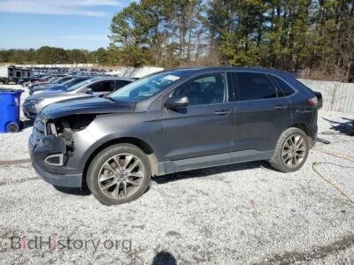 2016 Ford EDGE Titanium, gray — VIN 2FMPK3K84GBC62475, Copart
