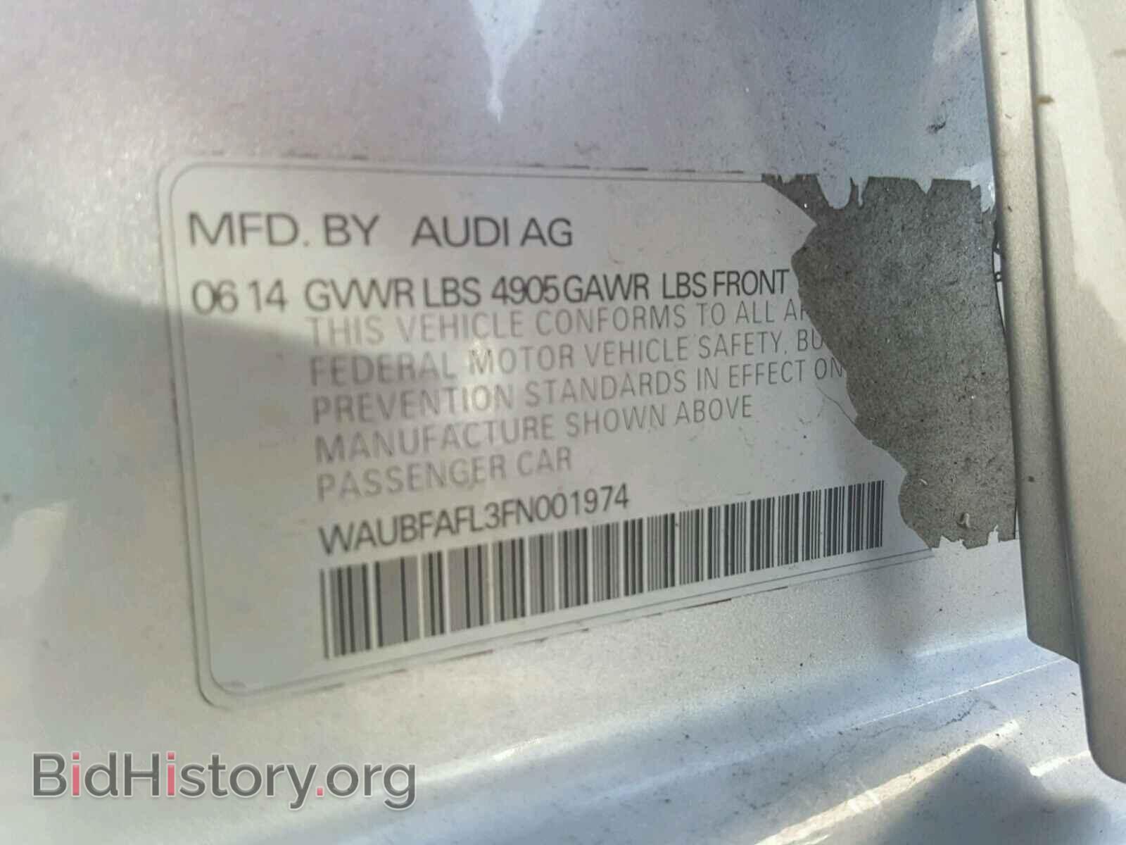 2015 AUDI A4 - VIN: WAUBFAFL3FN001974 - Фото 10