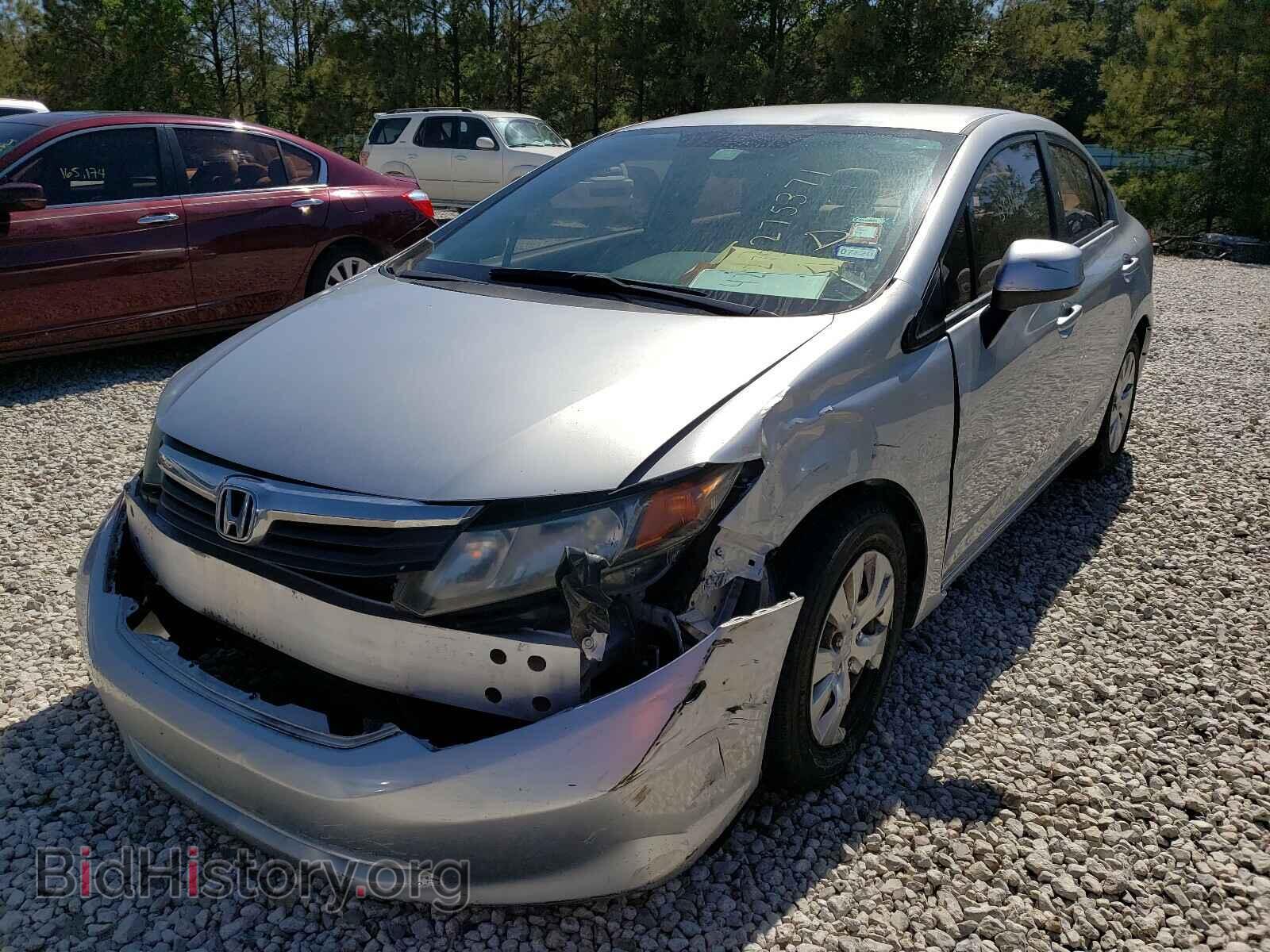 2012 HONDA CIVIC - VIN: 2HGFB2F54CH576484 - Фото 2