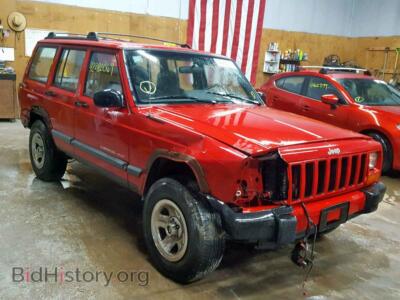 2000 Jeep CHEROKEE S, красный — VIN 1J4FF48S0YL100383, Copart