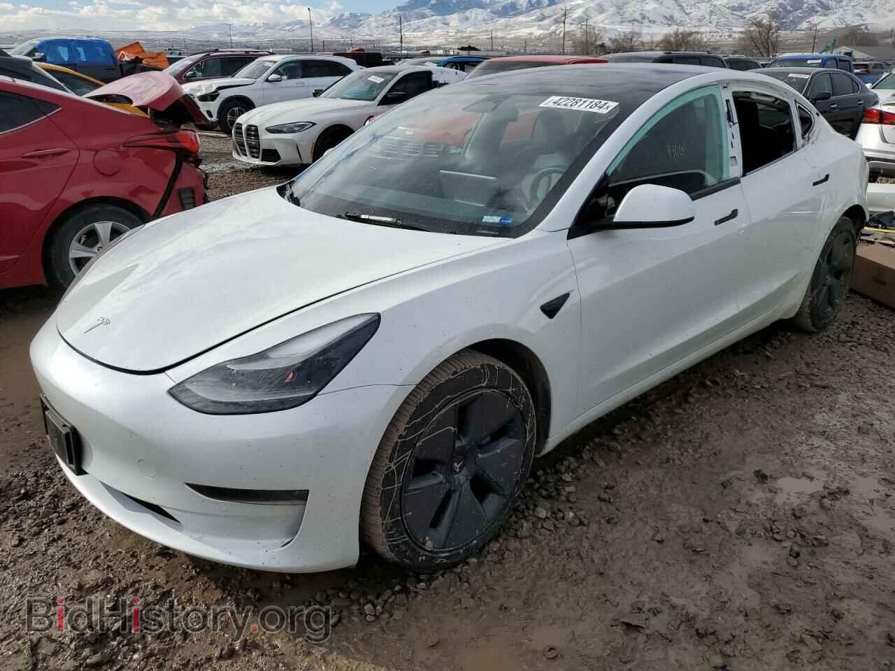 Photo 5YJ3E1EB0NF317204 - TESLA MODEL 3 2022