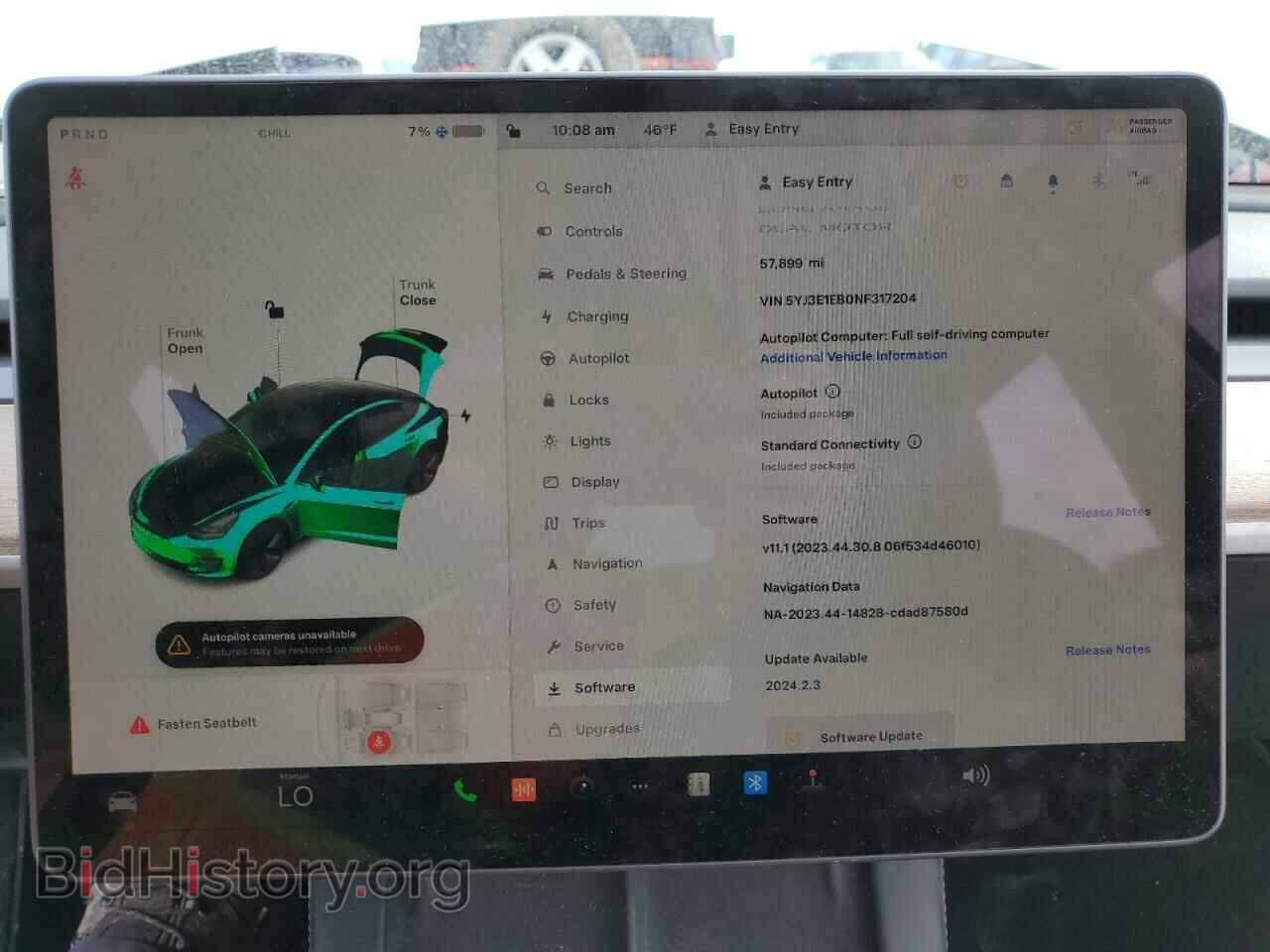 2022 TESLA MODEL 3 - VIN: 5YJ3E1EB0NF317204 - Фото 9