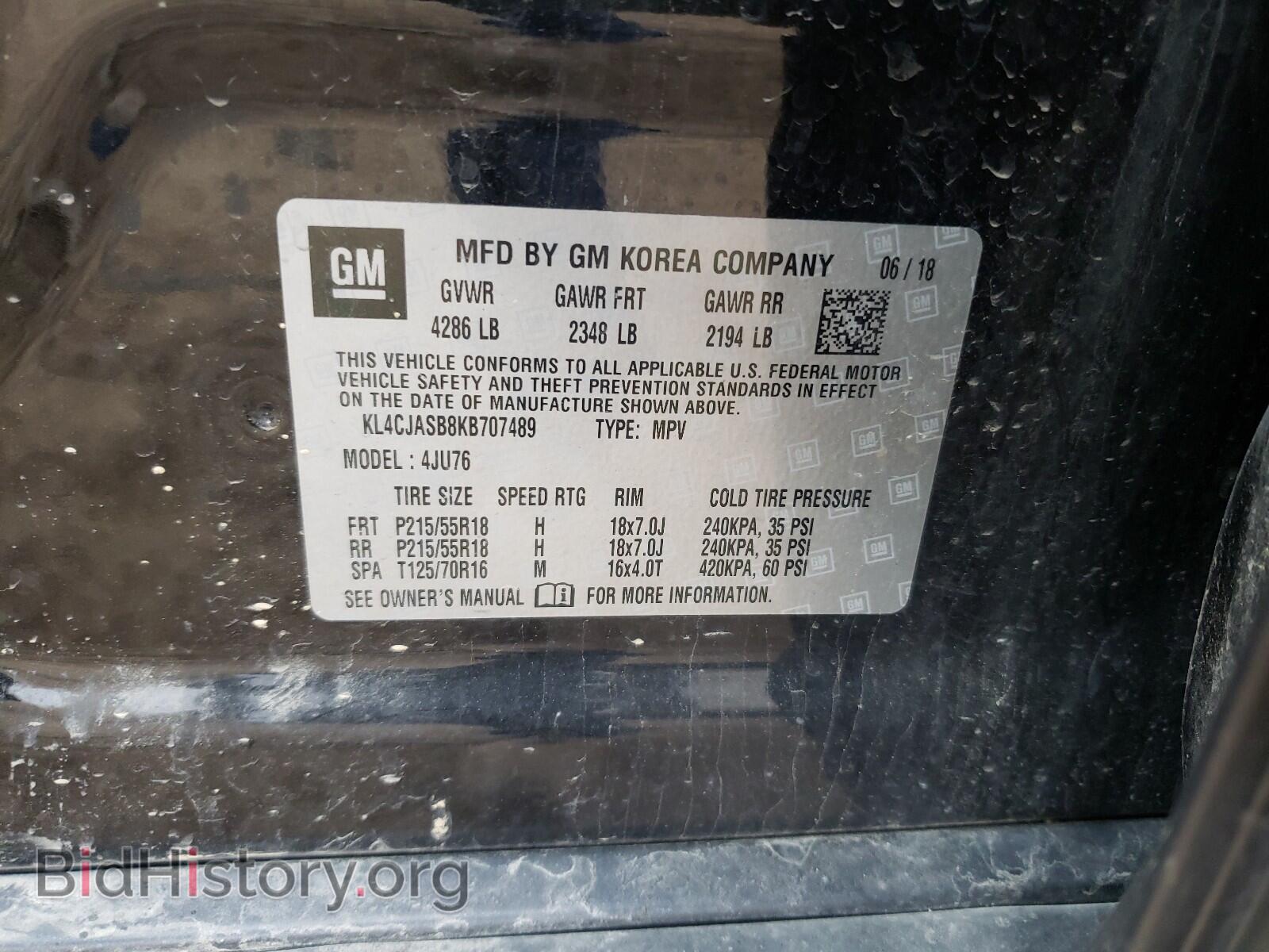2019 BUICK ENCORE - VIN: KL4CJASB8KB707489 - Photo 10