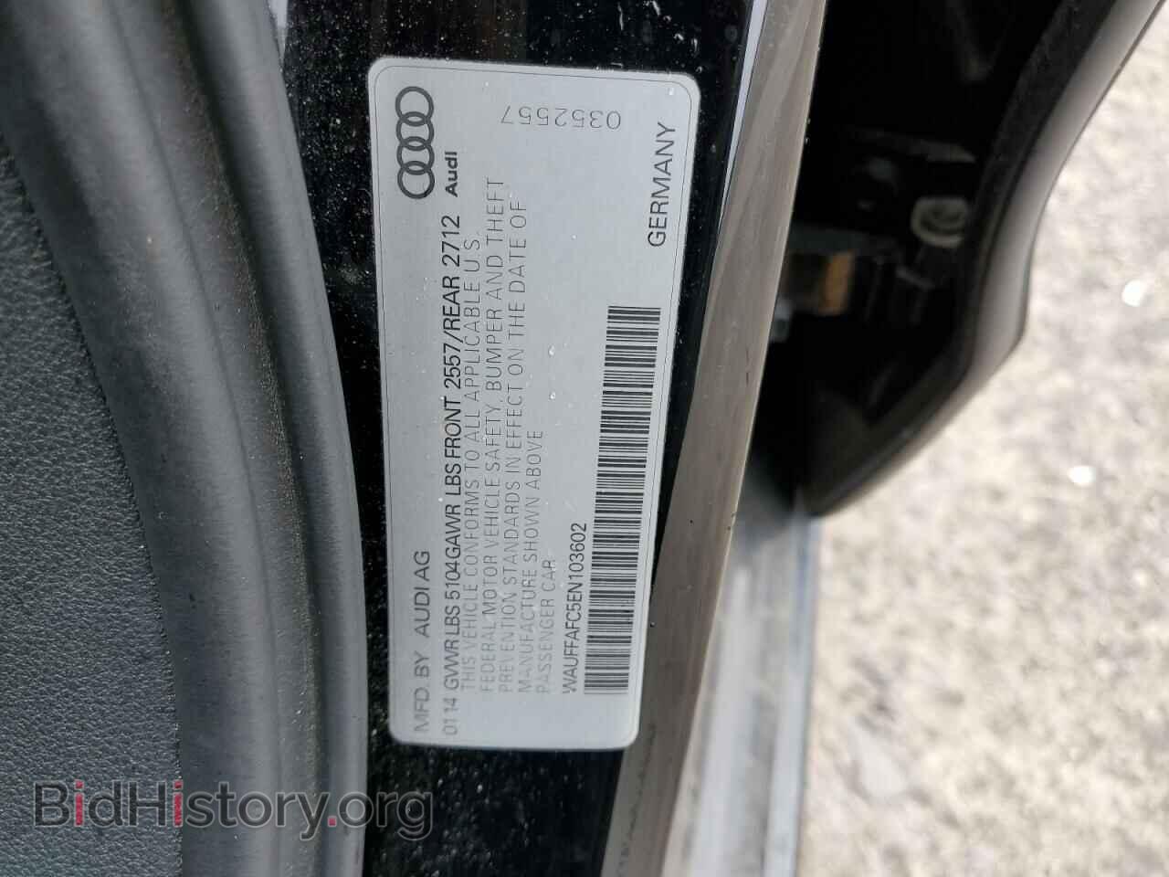 2014 AUDI A6 - VIN: WAUFFAFC5EN103602 - Фото 12