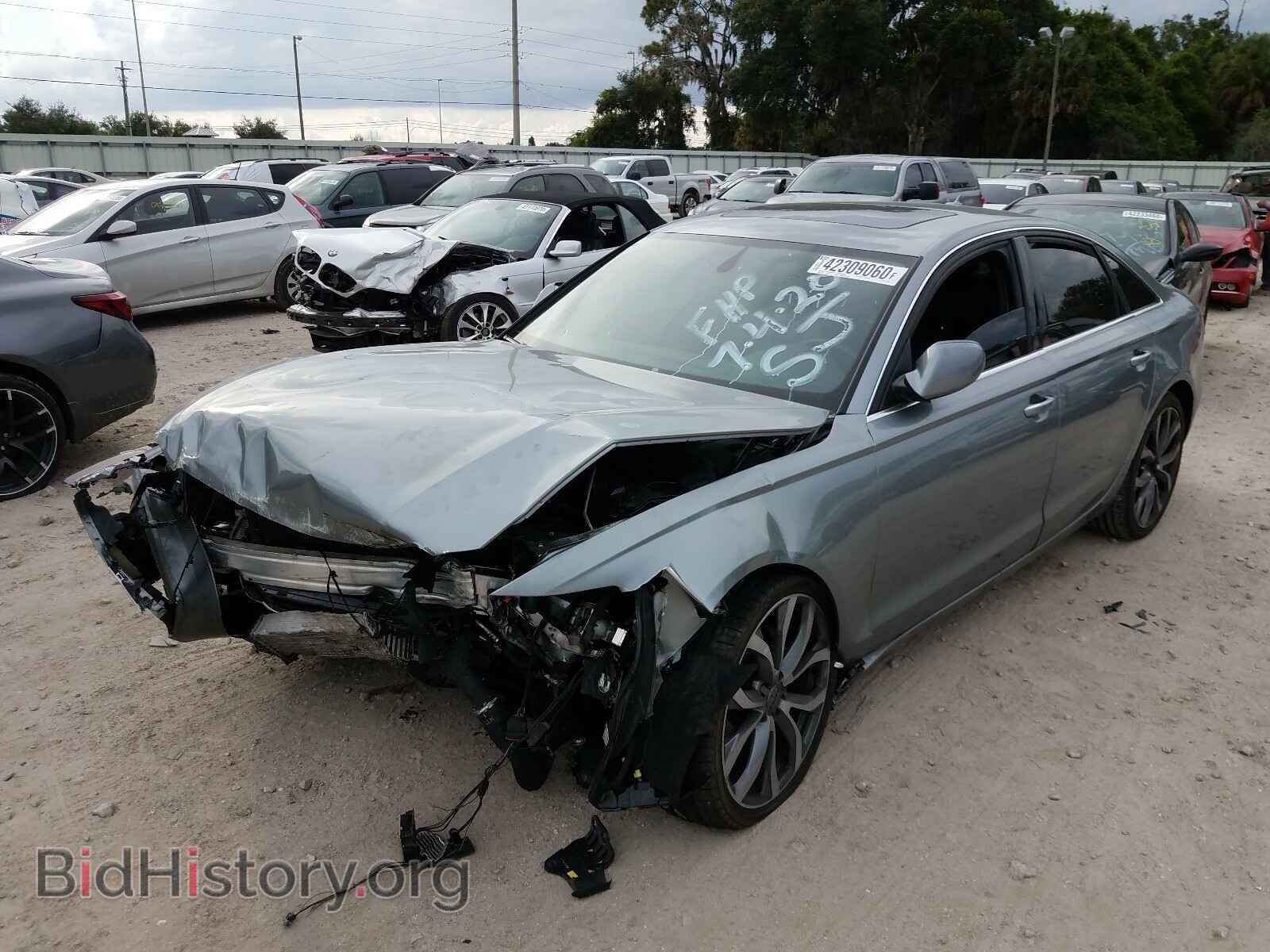 2013 AUDI A6 - VIN: WAUGFAFCXDN145900 - Фото 2