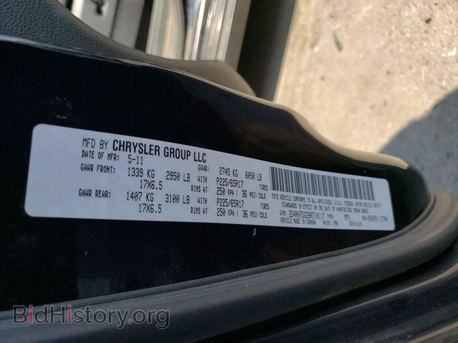 2011 DODGE CARAVAN - VIN: 2D4RN7DG2BR710117 - Фото 10