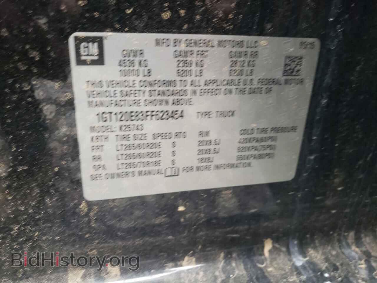 2015 GMC SIERRA - VIN: 1GT120E83FF623454 - Фото 10