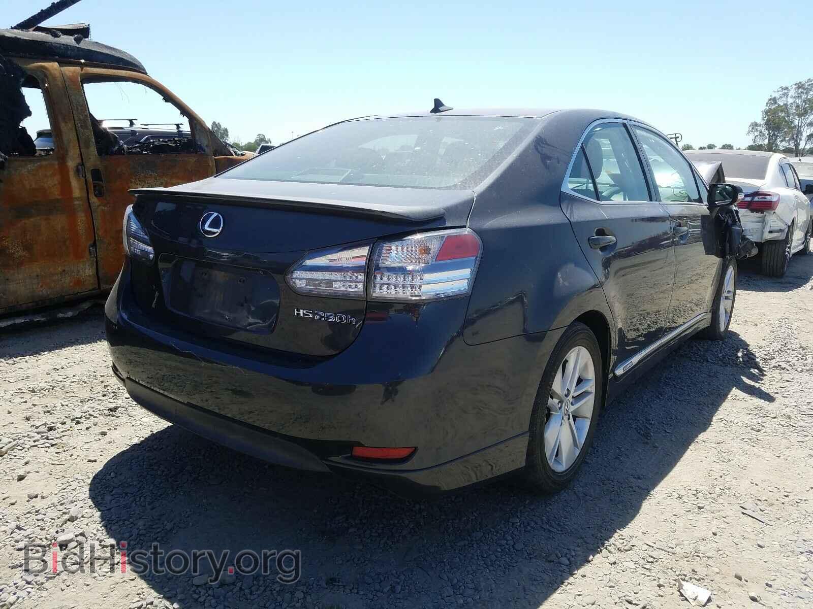 2011 LEXUS HS - VIN: JTHBB1BA7B2044386 - Фото 4