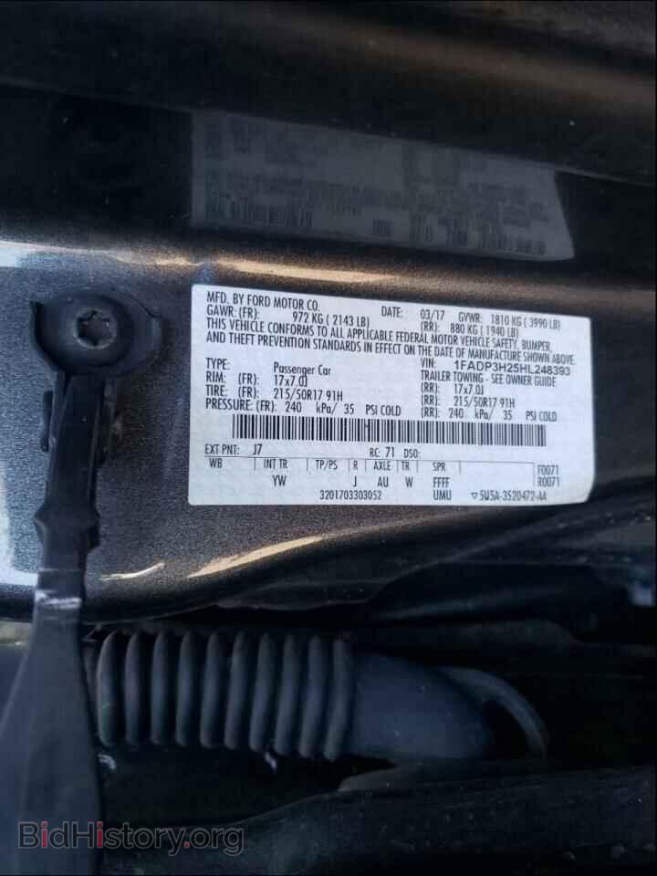 2017 FORD FOCUS - VIN: 1FADP3H25HL248393 - Фото 10