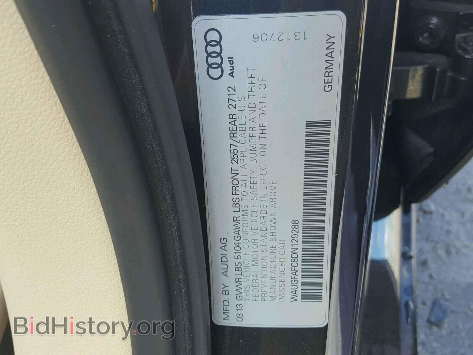 2013 AUDI A6 - VIN: WAUGFAFC8DN129288 - Фото 10