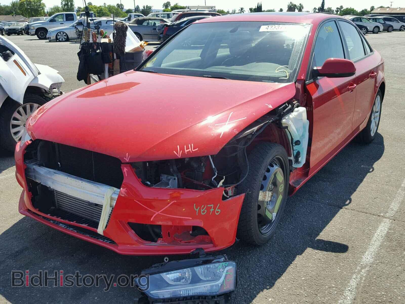 2014 AUDI A4 - VIN: WAUAFAFL0EA005904 - Фото 2