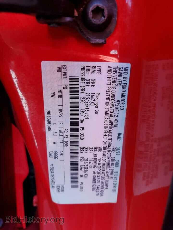 2016 FORD FOCUS - VIN: 1FADP3F2XGL348376 - Фото 12