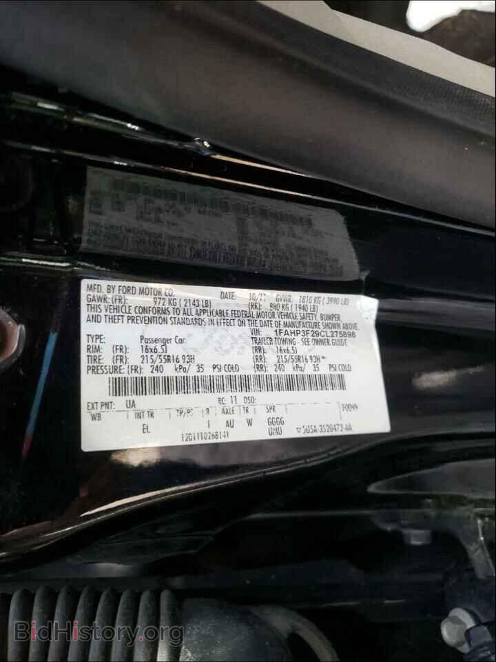 2012 FORD FOCUS - VIN: 1FAHP3F29CL275898 - Photo 10