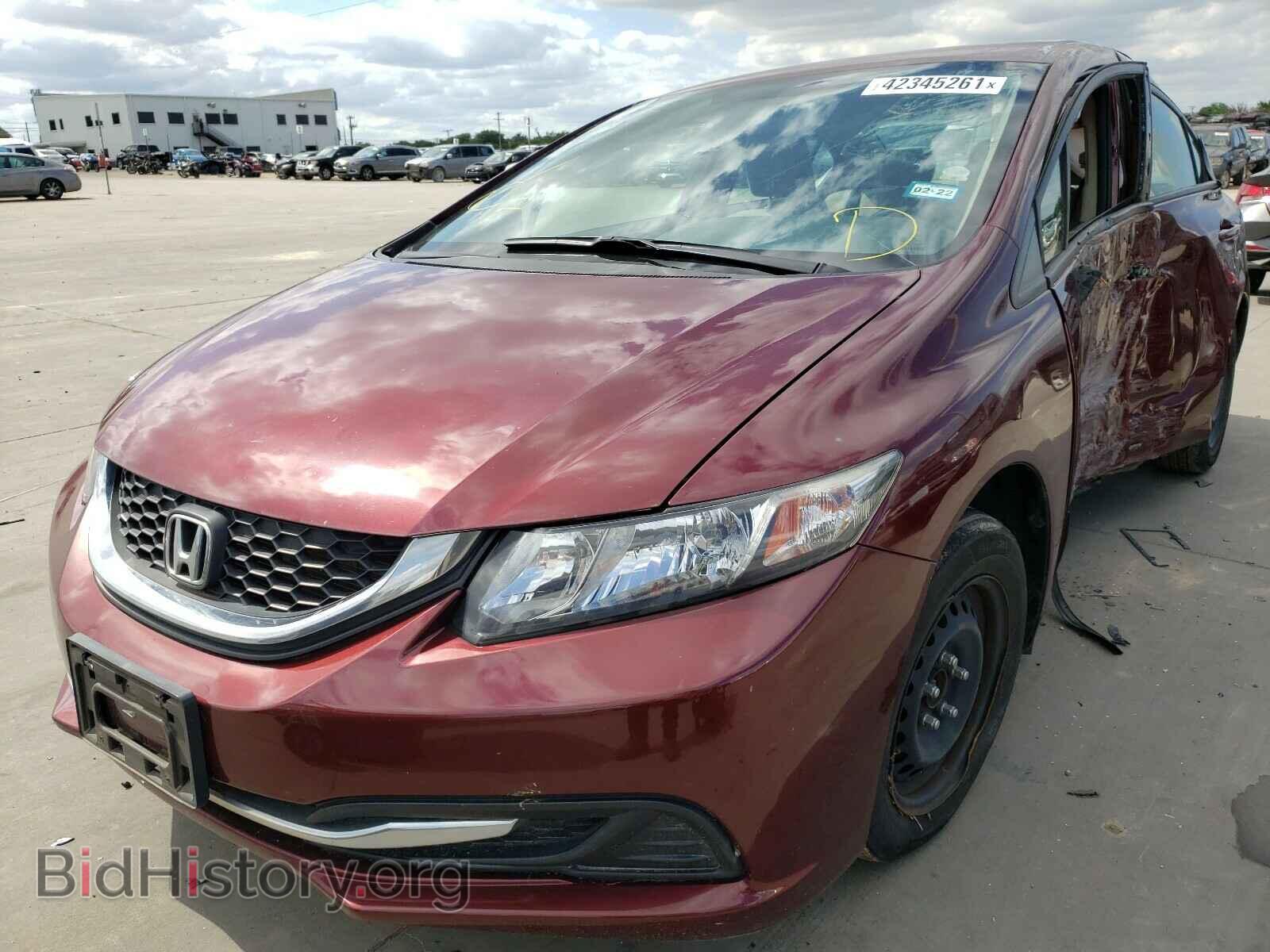 2013 HONDA CIVIC - VIN: 2HGFB2F57DH597007 - Фото 2