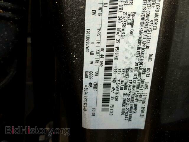 2013 FORD FOCUS - VIN: 1FADP3F2XDL270242 - Photo 10